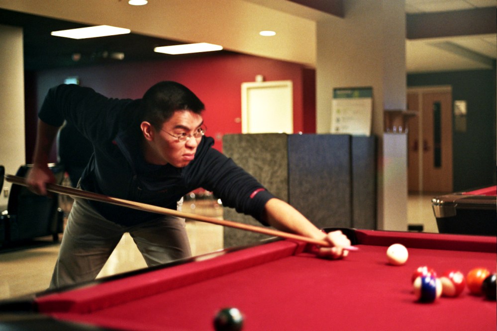 Playing pool/billiards at the University of Maryland