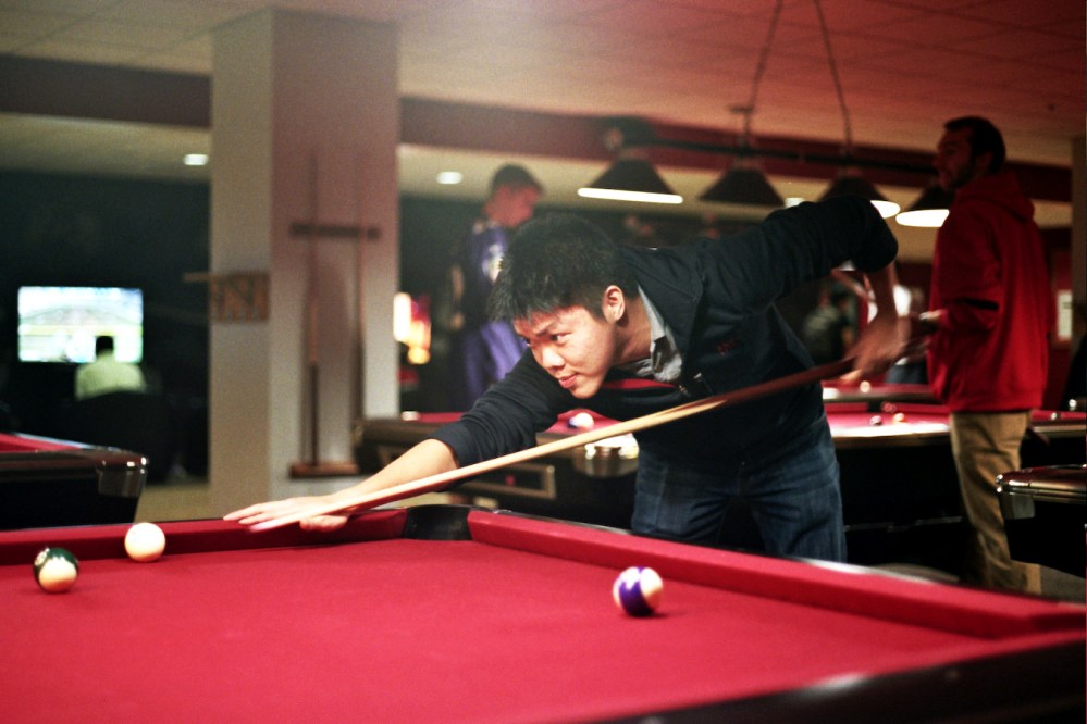 Playing pool/billiards at the University of Maryland