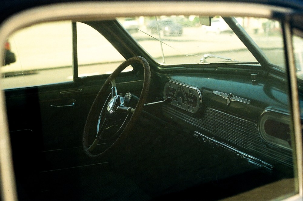 Peeking inside a car