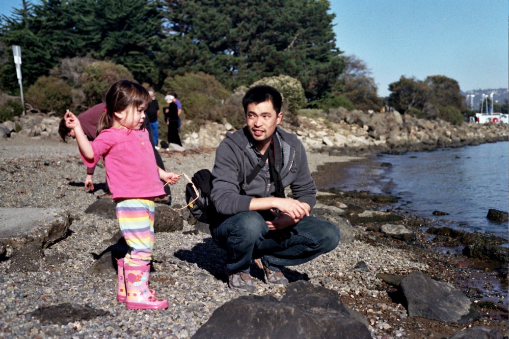 Chris and niece in the Berkeley Marina